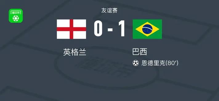 英格兰vs巴西比分热